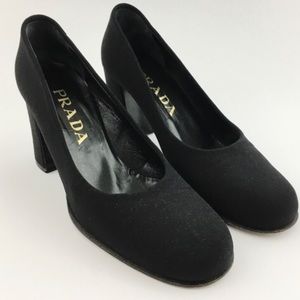 Vintage Fabric Prada Heels
